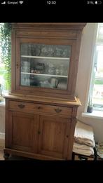 Oud grenen vitrine kastje ., Huis en Inrichting, Kasten | Buffetkasten, 25 tot 50 cm, 100 tot 150 cm, Gebruikt, Ophalen