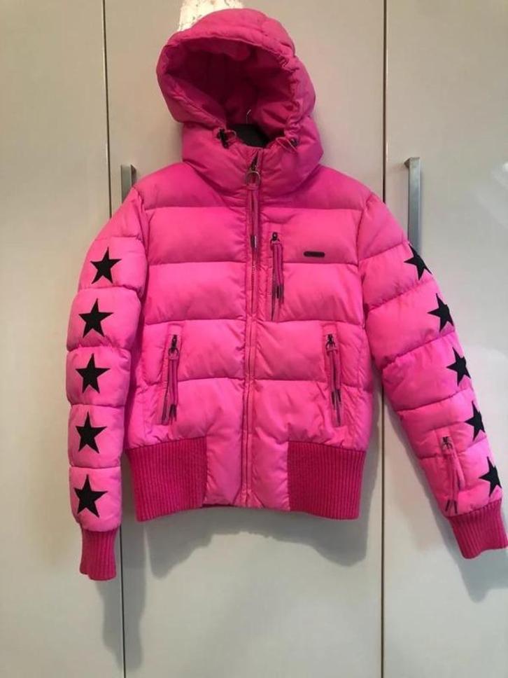 Airforce skijas sterren - winterjas roze - M, Kleding | Dames, Wintersportkleding, Zo goed als nieuw, Jack, Maat 38/40 (M), Ophalen of Verzenden