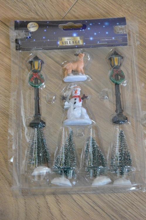 Decoratiesetje kerstdorp, Diversen, Kerst, Nieuw, Ophalen of Verzenden