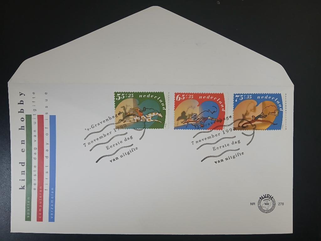 Nederland 1990 - FDC E278, Postzegels en Munten, Postzegels | Eerstedagenveloppen, Ophalen of Verzenden, Onbeschreven, Nederland