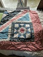 Mooie patchwork quilt dekens 2 stuks jaren 80, Ophalen of Verzenden, Zo goed als nieuw