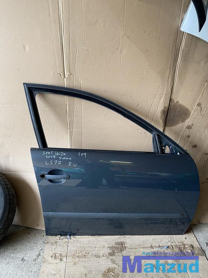 SEAT IBIZA 3 6L1 Grijs LS7Z Rechts rechter voor deur portier, Auto-onderdelen, Carrosserie en Plaatwerk, Deur, Seat, Gebruikt