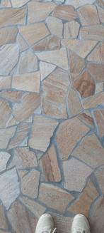 Flagstones + Lijm, Voegsel, Cement, Doe-het-zelf en Verbouw, Tegels, Ophalen, Overige materialen, 5 tot 10 m², Zo goed als nieuw
