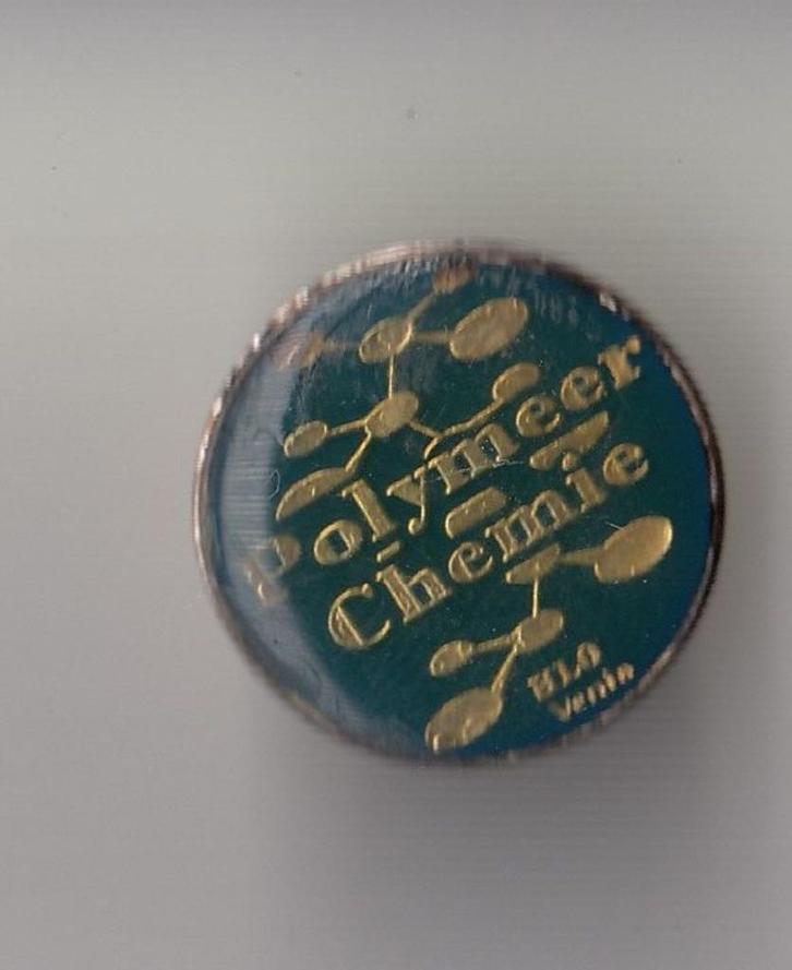 Venlo HLO Polymeer Chemie pin, Verzamelen, Speldjes, Pins en Buttons, Gebruikt, Speldje of Pin, Overige onderwerpen, Ophalen of Verzenden