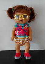 Hasbro Baby Alive Step N Giggle Pop Bruin Haar 2016, Kinderen en Baby's, Speelgoed | Poppen, Ophalen of Verzenden, Gebruikt, Babypop