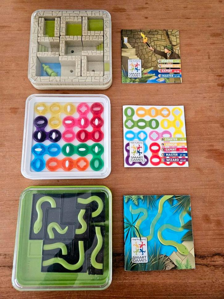 Drie leerzame SmartGames Reis edities (SmartGames), Kinderen en Baby's, Speelgoed | Educatief en Creatief, Zo goed als nieuw, Ophalen of Verzenden