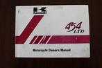 Kawasaki 454 LTD 1985 motorcycle owner's manual EN450-A2, Ophalen of Verzenden, Kawasaki