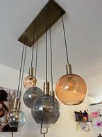 Hanglamp, gekleurde bollen lengte verstelbaar, Maison Coco, Huis en Inrichting, Lampen | Hanglampen, Ophalen, Gebruikt, Glas