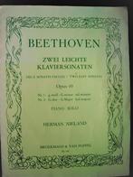 Beethoven - Zwei leichte Klaviersonaten - Opus 49, Piano, Ophalen of Verzenden, Artiest of Componist, Klassiek