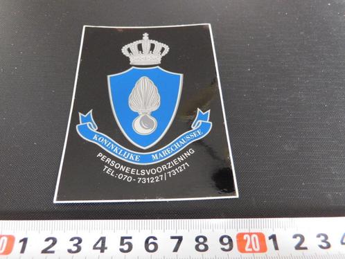 sticker Politie leger Marechaussee Zwart 070-731227/731271*, Verzamelen, Stickers, Zo goed als nieuw, Bedrijf of Vereniging, Ophalen
