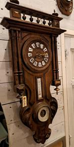 Antieke klok met barometer of alles werkt weet ik echt niet, Antiek en Kunst, Ophalen