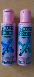 2 flesjes Crazy Color haarverf, Gebruikt, Blauw, Ophalen of Verzenden, Handen en Nagels