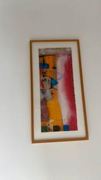 Zeefdruk in houten lijst gekocht bij business art service, Antiek en Kunst, Ophalen of Verzenden