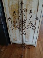 hoge Franse brocante kandelaar, Ophalen, Gebruikt, Overige materialen, 75 cm of meer