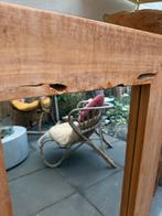 Teak houten Spiegel - Natuurlijke Look 60 bij 90, Huis en Inrichting, Woonaccessoires | Spiegels, Gebruikt, 100 tot 150 cm, Ophalen of Verzenden