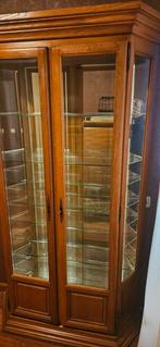 Vitrinekast - Blank Eiken, Huis en Inrichting, Klassiek, Ophalen of Verzenden, 150 tot 200 cm, 25 tot 50 cm