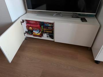 IKEA Besta tv meubel wit 120x42x48 cm - afbeelding 2