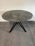 Ronde eettafel leisteen HPL 120/130/140cm, Huis en Inrichting, Tafels | Eettafels, Rond, Ophalen of Verzenden, Zo goed als nieuw