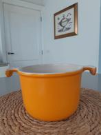 Le Creuset pan design Enzo Mari, Ophalen of Verzenden, Zo goed als nieuw, Gietijzer, Koekenpan of Braadpan