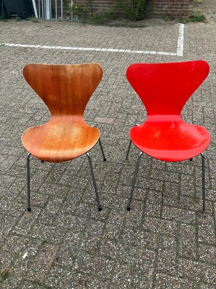 2x Fritz Hansen vlinderstoel, Huis en Inrichting, Stoelen, Gebruikt, Twee, Ophalen