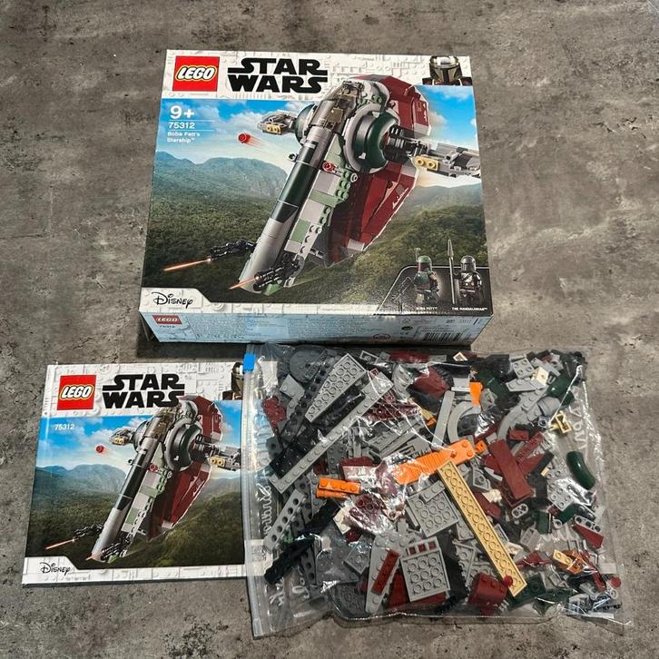 Lego Star Wars  Boba Fett’s Starship - 75312, Kinderen en Baby's, Speelgoed | Duplo en Lego, Zo goed als nieuw, Lego, Complete set