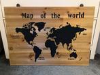 Houten Wereldkaart Wanddecoratie, Ophalen, Zo goed als nieuw