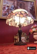 Tiffany lamp - tafellamp art deco - glas in lood vintage, Huis en Inrichting, Vintage / art deco, Ophalen of Verzenden, Zo goed als nieuw