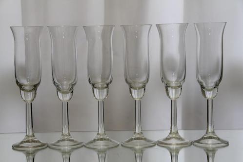 Leerdam Ambasador reuzen flutes 22 cm, Antiek en Kunst, Antiek | Glas en Kristal, Ophalen