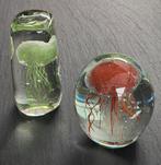 2 Press-papier paperweights jellyfish, Ophalen of Verzenden, Zo goed als nieuw