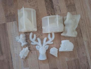 8 Gietmallen gipsmallen gietvormen epoxy vormen beschikbaar voor biedingen