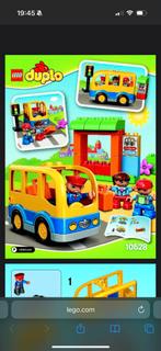 Duplo schoolbus, 10528, Kinderen en Baby's, Speelgoed | Duplo en Lego, Ophalen of Verzenden, Zo goed als nieuw, Duplo