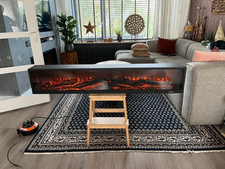 Elektrische inbouwhaard 150cm - sfeerhaard cinewall LED, Huis en Inrichting, Haarden, Zo goed als nieuw, Elektrische haard, Ophalen