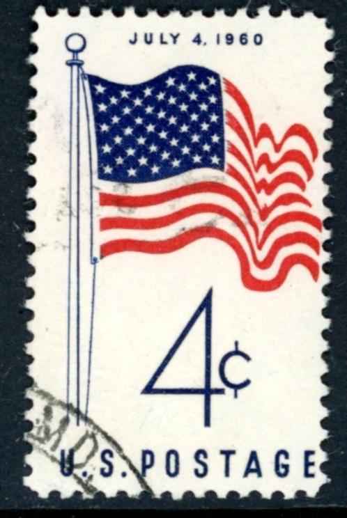 USA Verenigde Staten 1153 - Amerikaanse vlag, Postzegels en Munten, Postzegels | Amerika, Gestempeld, Noord-Amerika, Ophalen of Verzenden