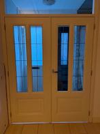 Mooie Tussen deuren met glas, Doe-het-zelf en Verbouw, Deuren en Horren, Ophalen, Gebruikt, Binnendeur, 200 tot 215 cm