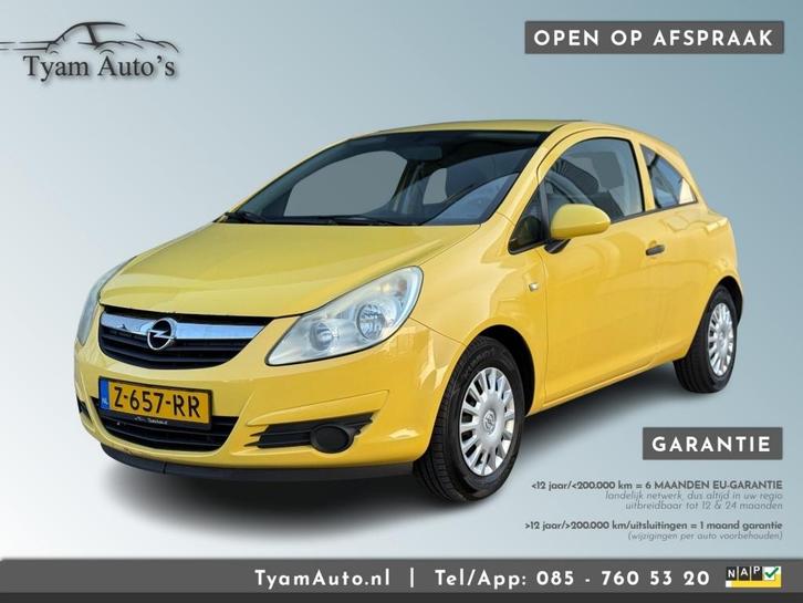 Opel CORSA 1.0-12V EDITION 3-DEURS *APK 04-2026* AIRCO ELEKT, Auto's, Opel, Bedrijf, Corsa, ABS, Airbags, Airconditioning, Boordcomputer