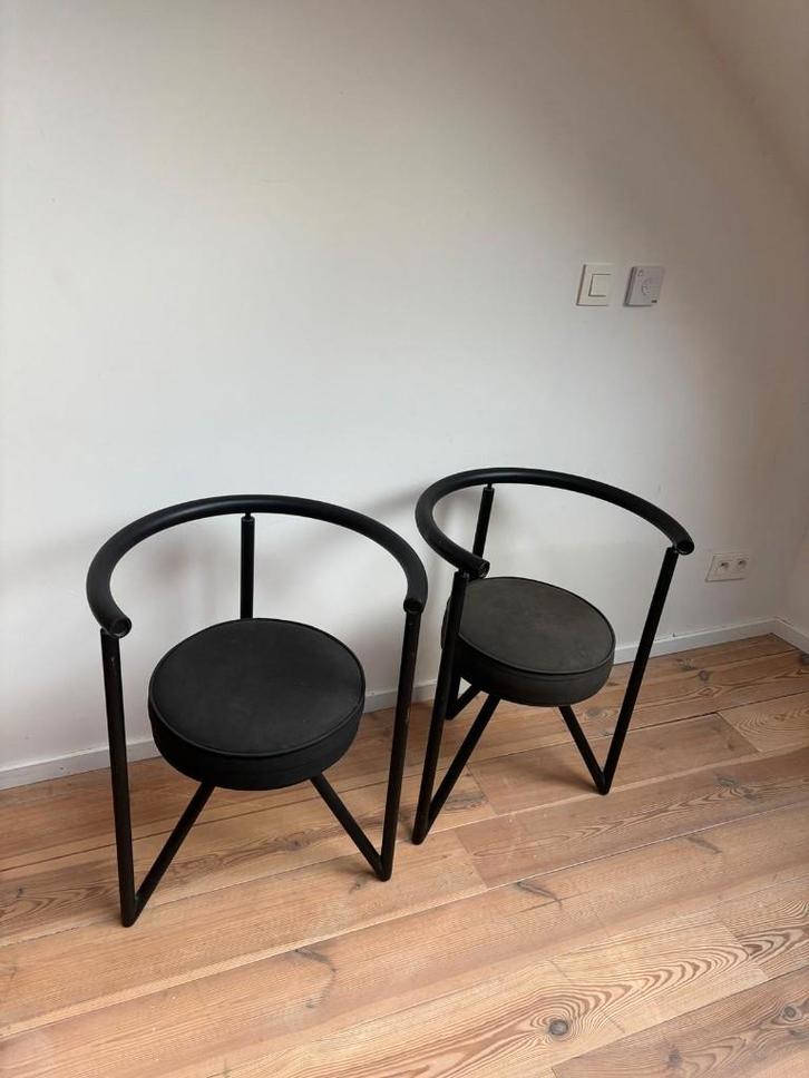 Miss Dorn stoel, Philippe Starck, Huis en Inrichting, Stoelen, Gebruikt, Eén, Metaal, Stof, Zwart, Ophalen of Verzenden