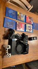 Playstation 4 incl. 4 controllers, laadstation & 7 spellen, Ophalen, Original, Met 3 controllers of meer, Gebruikt