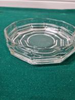 Schaal krisstal glas rond, Ophalen of Verzenden