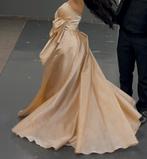 Elegante galajurk, Kleding | Dames, Jurken, Beige, Zo goed als nieuw, Onder de knie, Ophalen