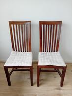 Twee houten stoelen, Ophalen, Gebruikt, Twee, Bruin