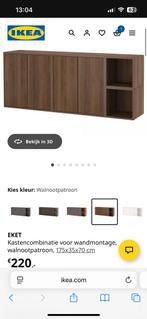Nieuwe IKEA Eket kastencombinatie walnoot, Huis en Inrichting, Ophalen, Overige materialen, 150 tot 200 cm, Nieuw