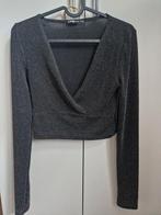 FB sister glitter top | crop top glitter | Maat Small, Ophalen of Verzenden