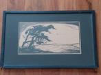 Woodblock print Hokusai op rijstpapier, Antiek en Kunst, Ophalen