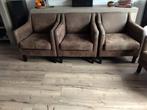 Urban Sofa Fauteuils (4 stuks) of eetkamerstoelen leer, Huis en Inrichting, Stoelen, Ophalen, Gebruikt, Bruin, Vier