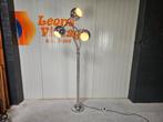 Vintage vloerlamp chroom, flexibele bollen, Huis en Inrichting, Lampen | Vloerlampen, Ophalen, Gebruikt, Vintage, Metaal