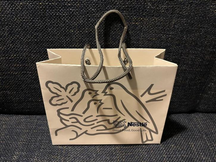 Nestlé tas met draagkoord vogels 20 x 25 x 10 cm, Verzamelen, Merken en Reclamevoorwerpen, Zo goed als nieuw, Gebruiksvoorwerp