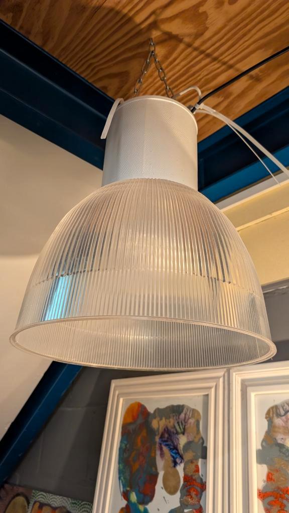 Industriële Hanglamp - Stijlvolle Verlichting, Huis en Inrichting, Lampen | Hanglampen, Gebruikt, Minder dan 50 cm, Kunststof