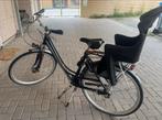 Damesfiets met zitje, Ophalen of Verzenden, 1 zitje, Gebruikt, Dubbele standaard