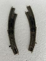 2X Fleischmann 9174 N Wissel 9142 LR Picolo, Gelijkstroom, Fleischmann, Rails, Ophalen of Verzenden