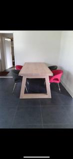 Massief eiken eettafel Fairwood, Ophalen, Eikenhout, 200 cm of meer, 50 tot 100 cm